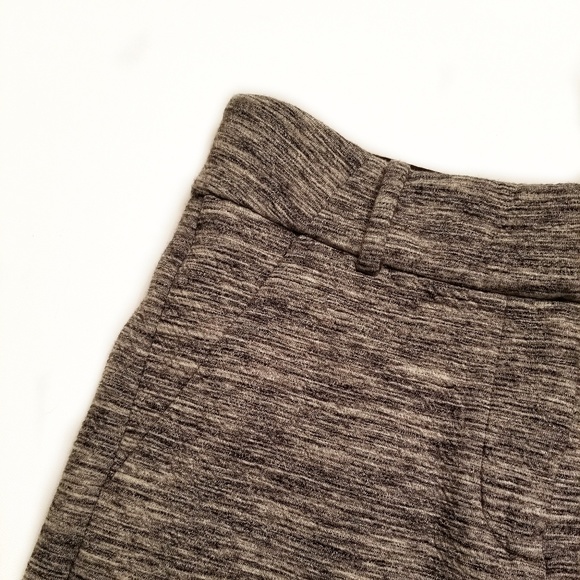 LOFT Heathered Gray/Black Midi Skirt with Pockets - Picture 4 of 6